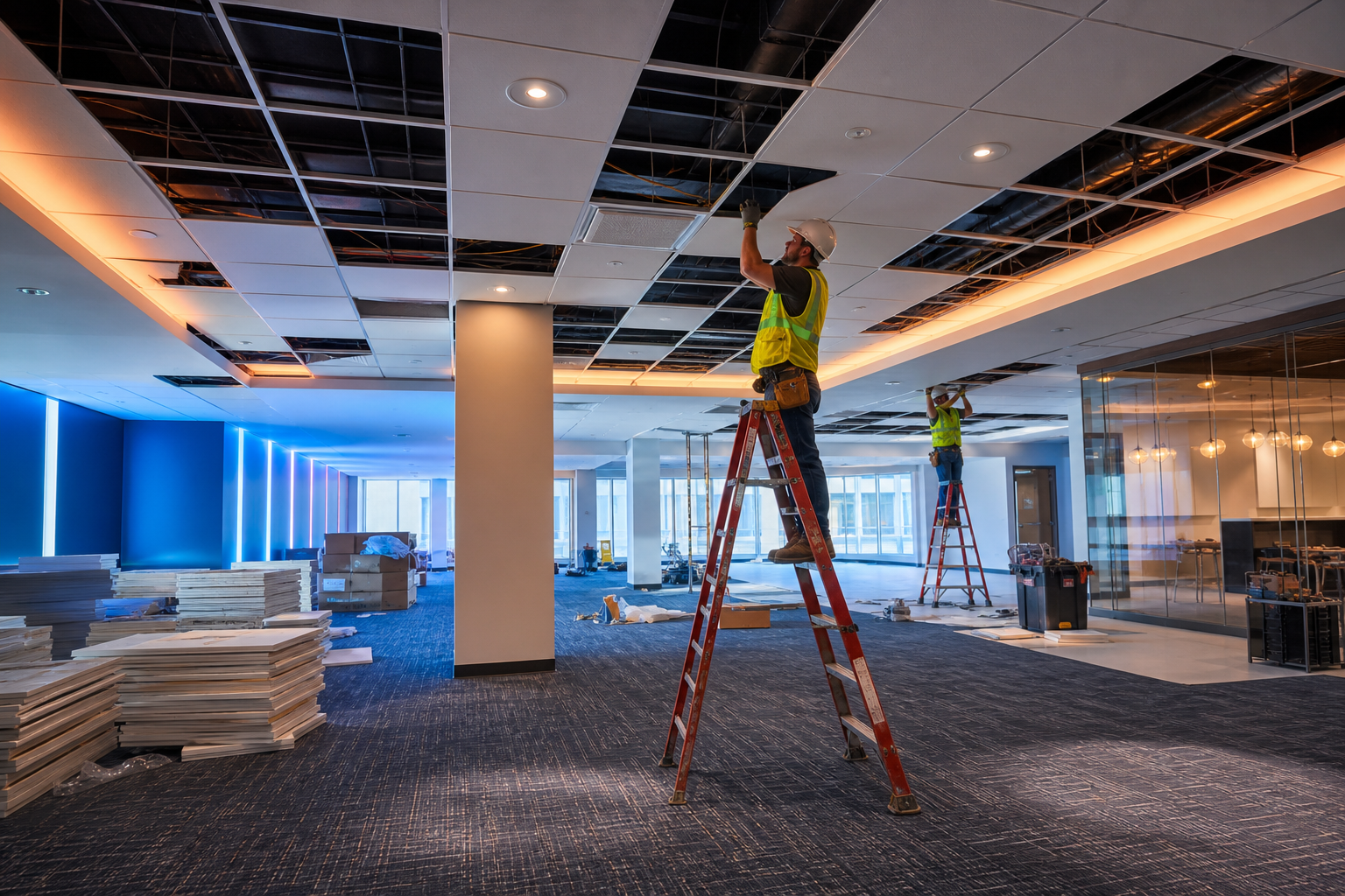 Office framing project