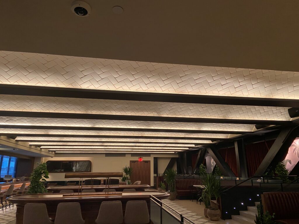 Bar ceiling installation