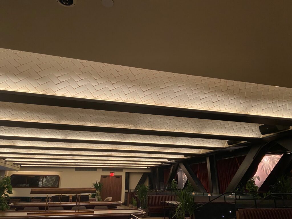 Bar ceiling installation